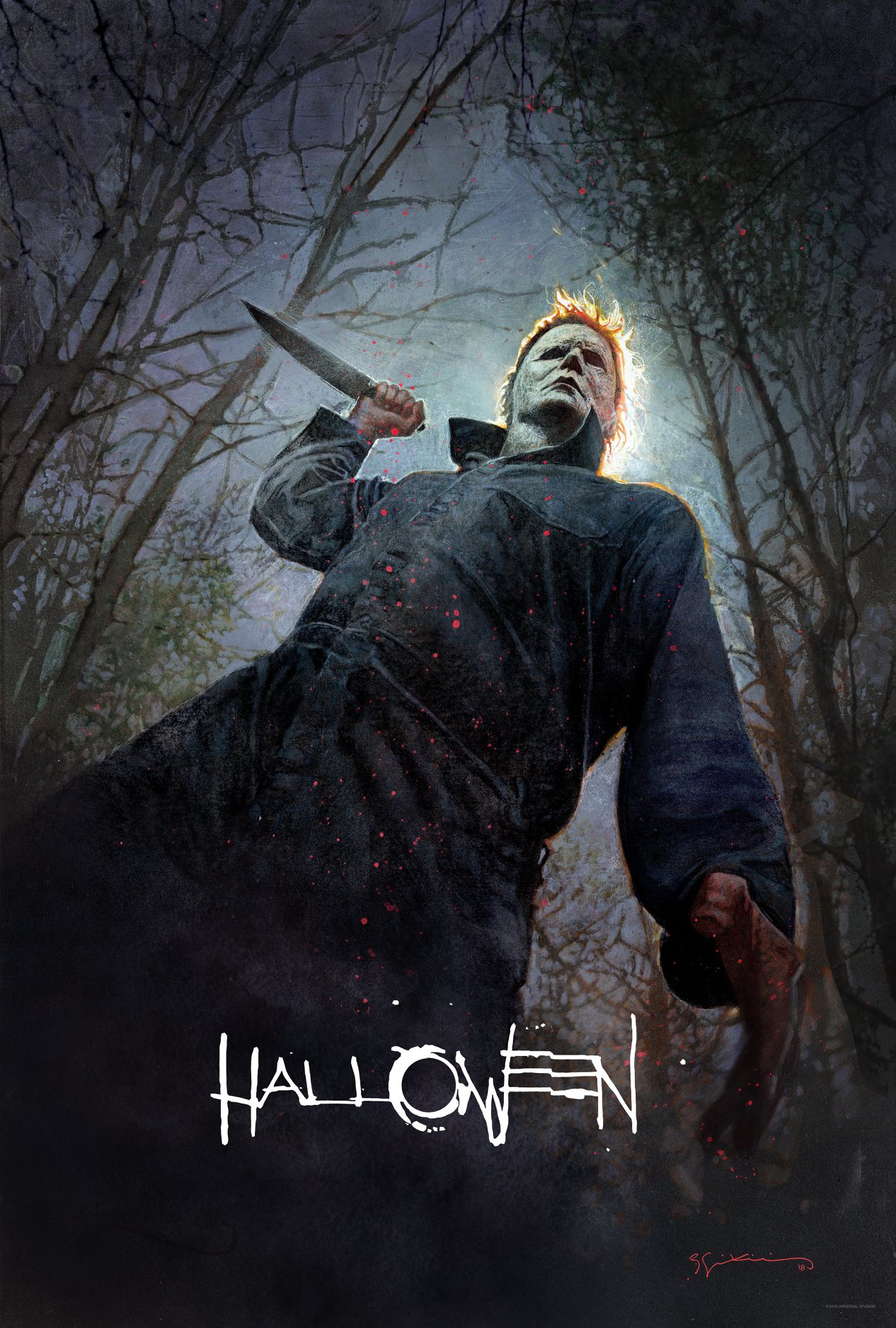 James Jude Courtney and Nick Castle in David Gordon Green's Halloween