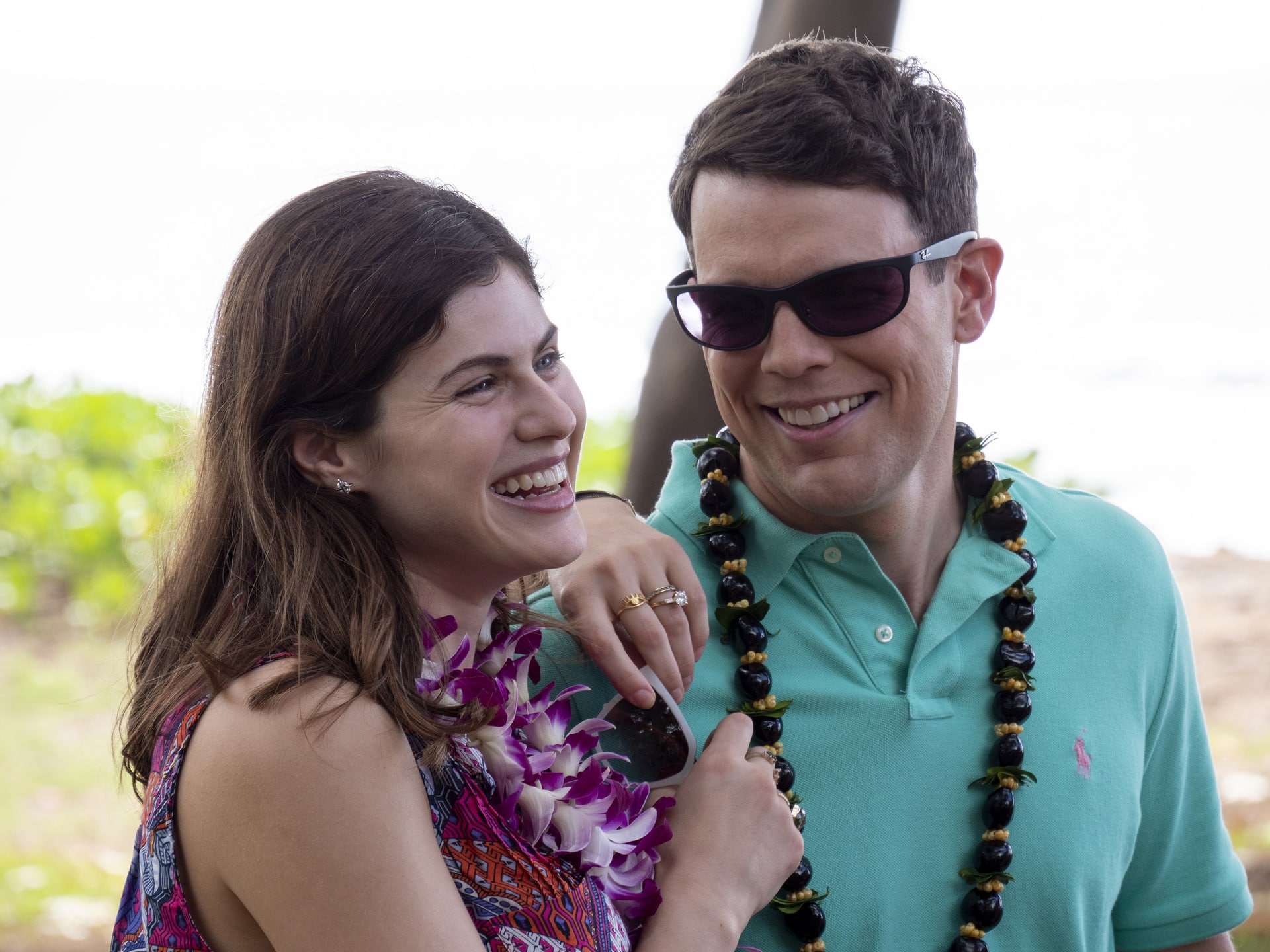 Alexandra Daddario and Jake Lacy in The White Lotus