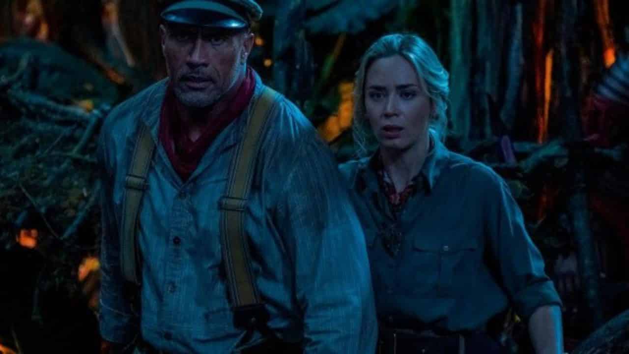 Dwayne Johnson and Emily Blunt in Jungle Cruise