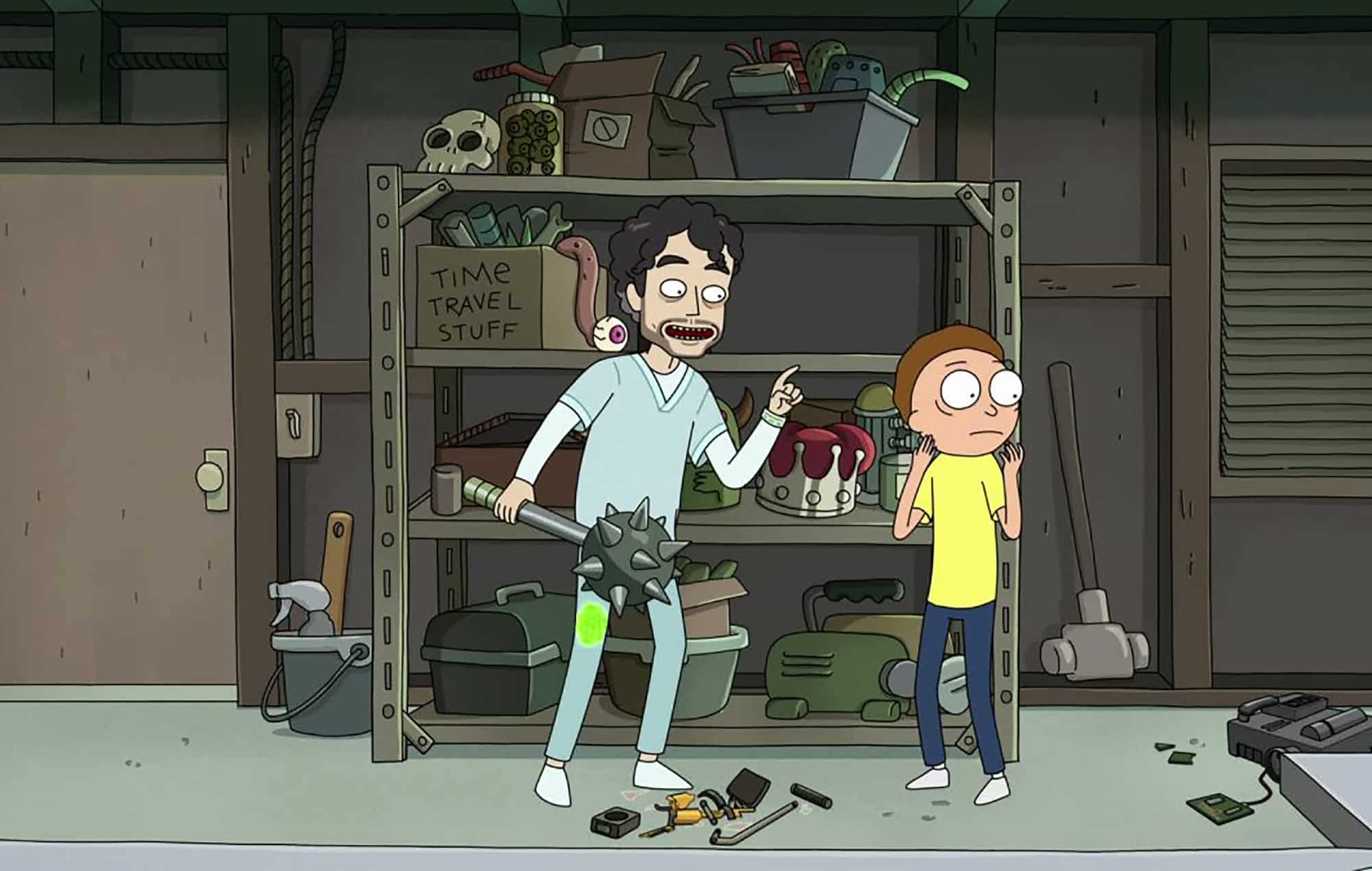 Nick Rutherford and Justin Roiland in Rick and Morty