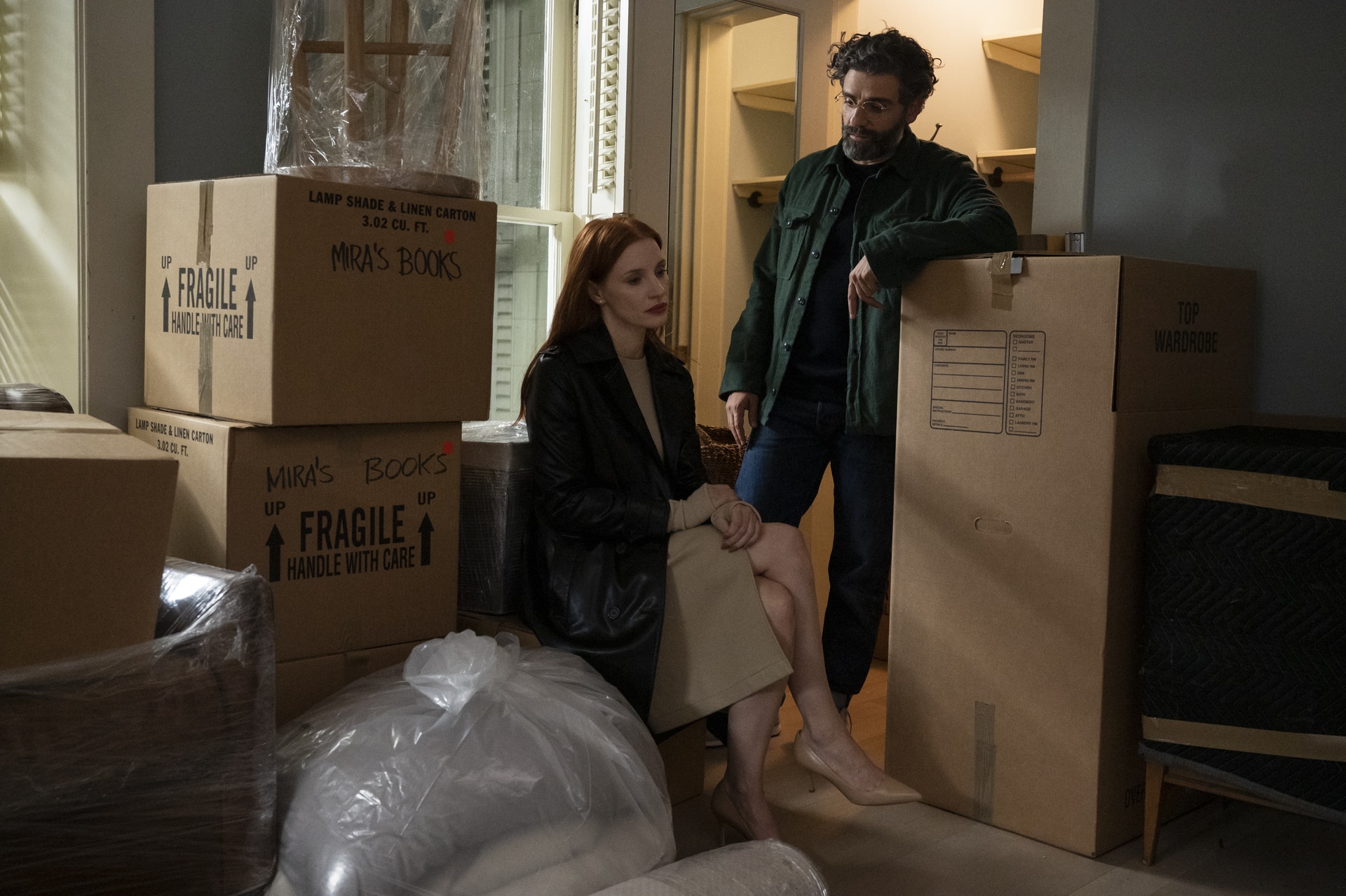Jessica Chastain and Oscar Isaac in Scenes from a Marriage