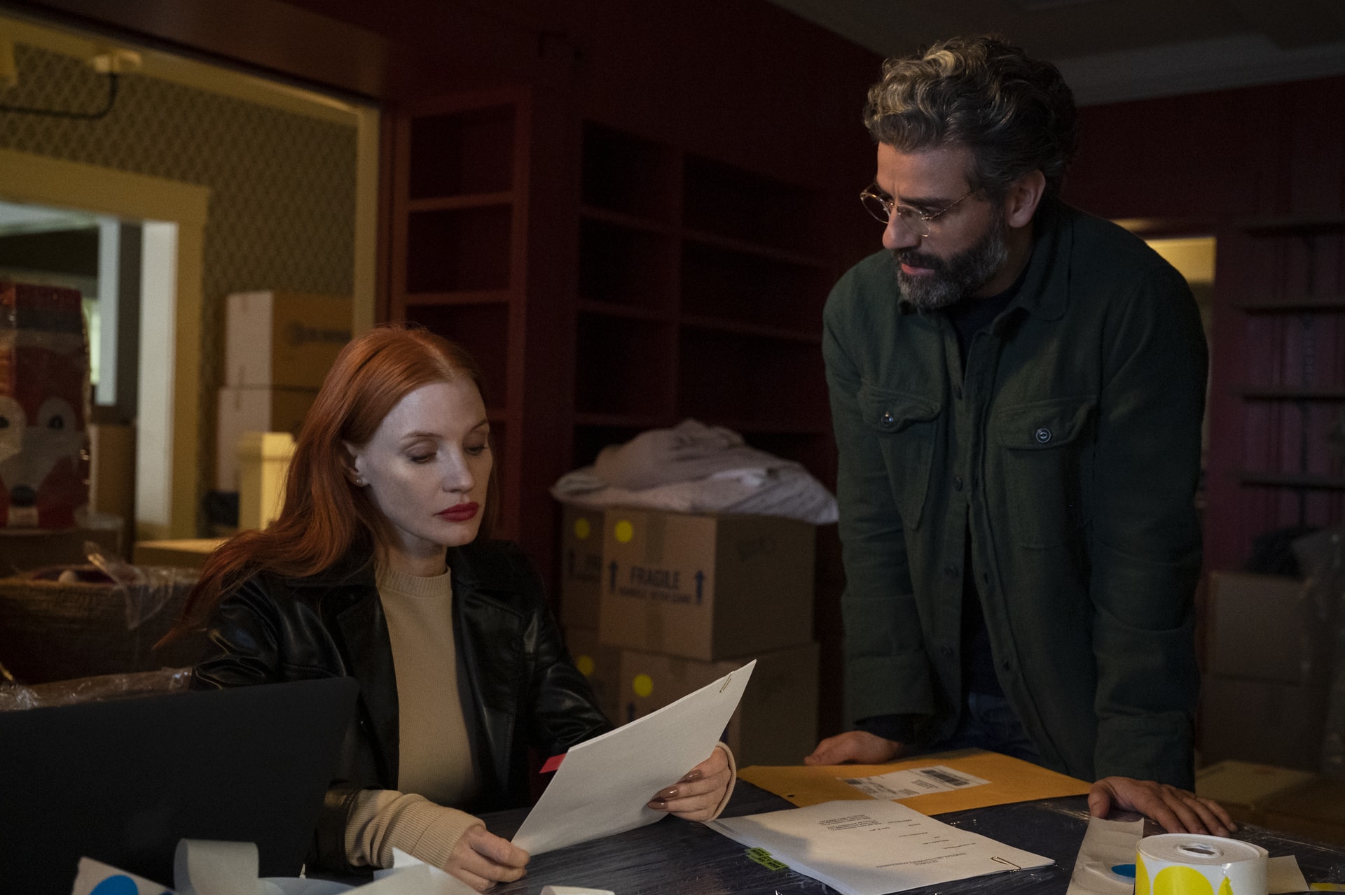 Jessica Chastain and Oscar Isaac in Scenes from a Marriage