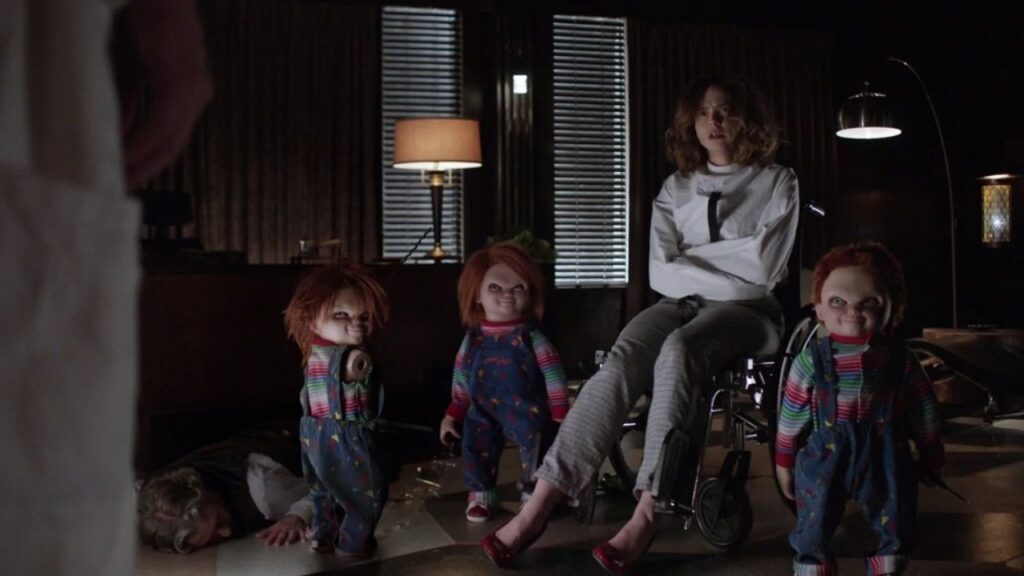 Brad Dourif and Fiona Dourif in Cult of Chucky