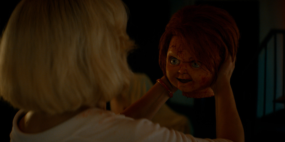 Jennifer Tilly and Brad Dourif in Chucky Season 1 finale