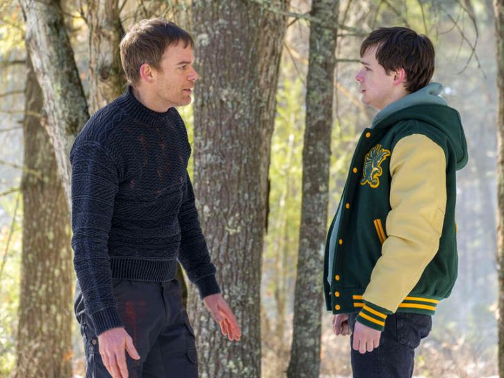 Michael C. Hall and Jack Alcott in the Dexter: New Blood finale