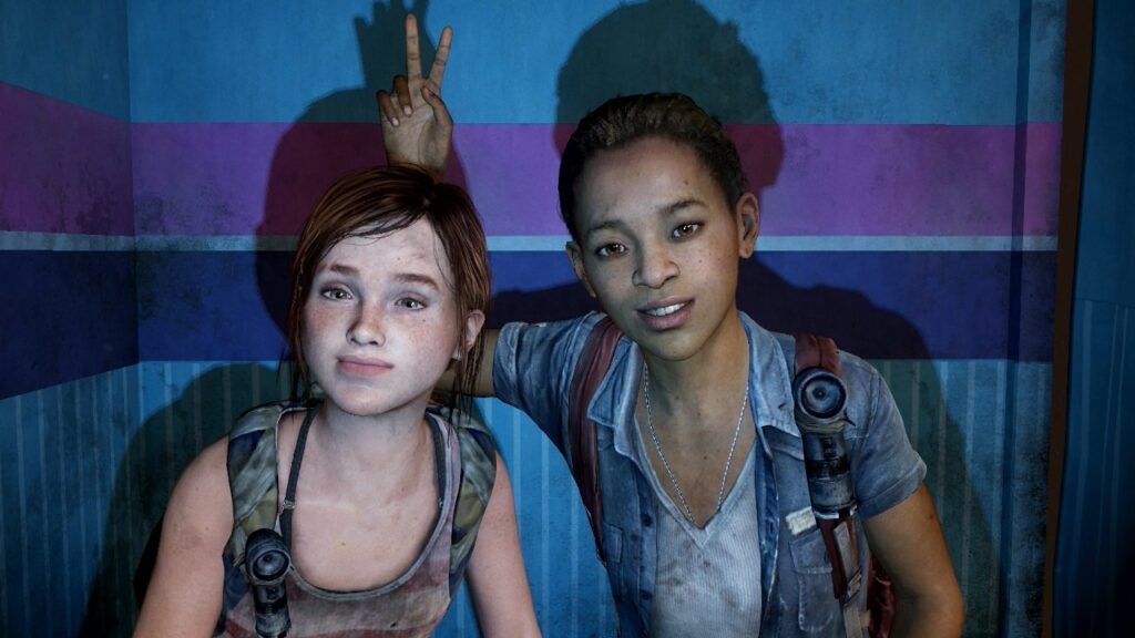 Ashley Johnson and Yaani King in The Last of Us: Left Behind