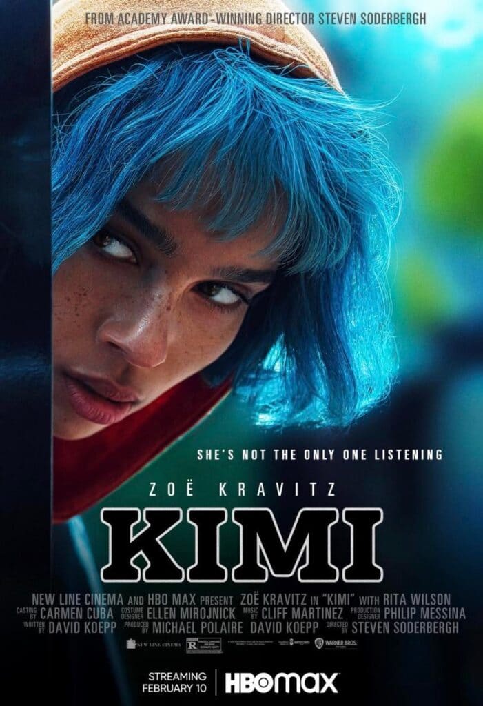 Zoë Kravitz in Steven Soderbergh's HBO Max crime drama thriller film, Kimi 