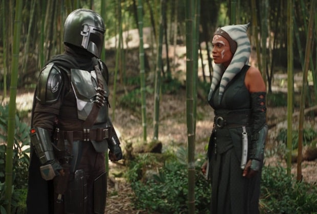 Pedro Pascal and Rosario Dawson in Jon Favreau's Disney Plus series, The Book of Boba Fett Season 1 Episode 6 Chapter 6