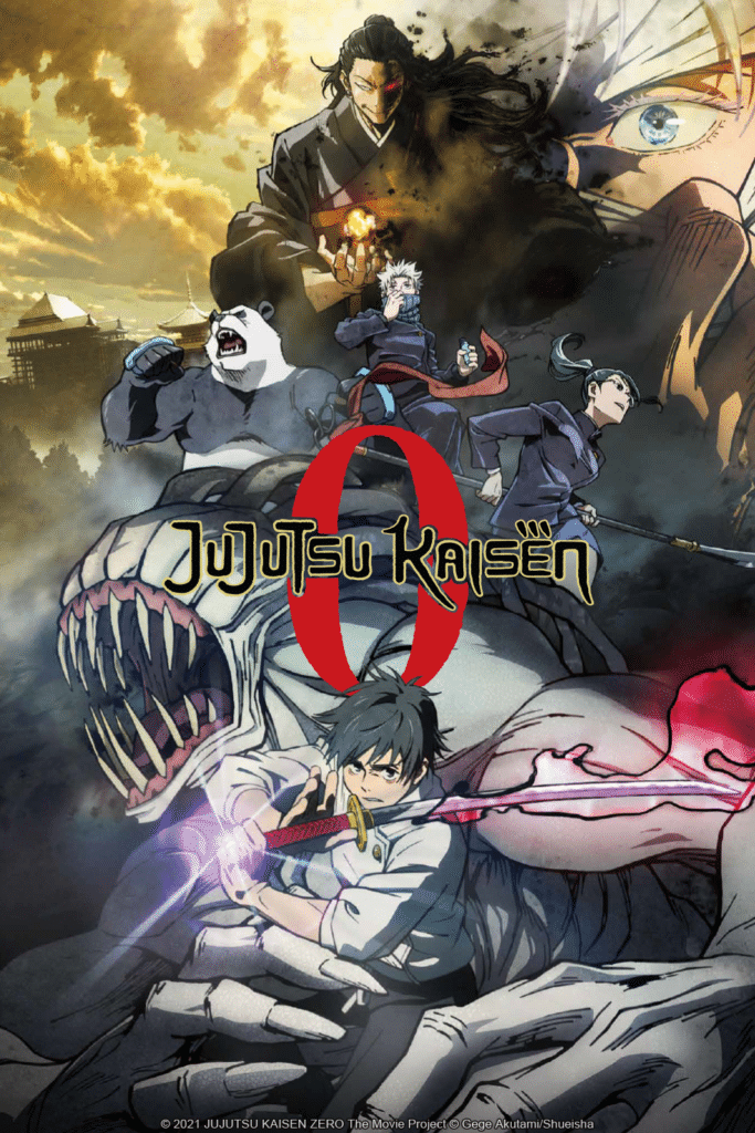 The official poster for Sunghoo Park's TOHO animated dark fantasy film, Jujutsu Kaisen 0