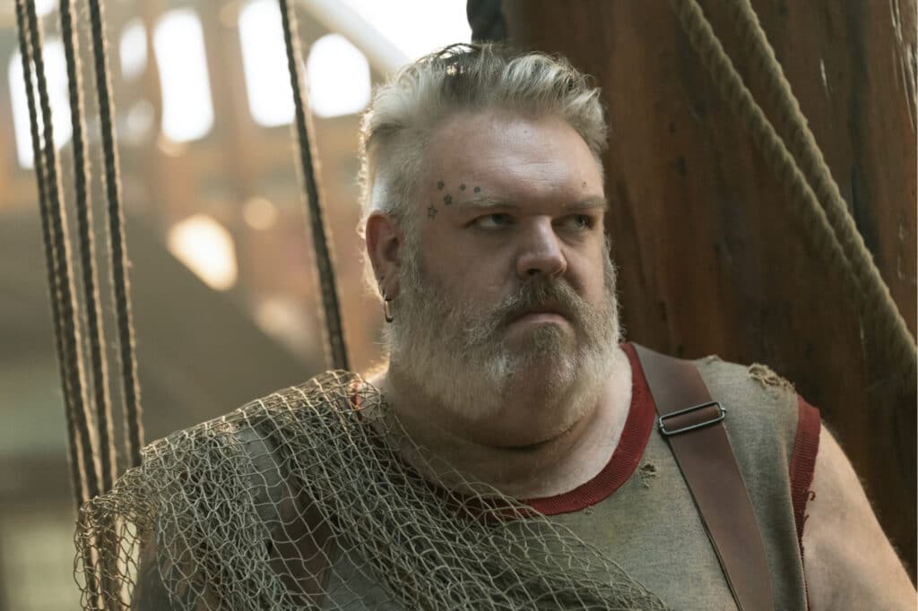 Kristian Nairn in David Jenkins' HBO Max action adventure comedy series, Our Flag Means Death, Season 1 Episode 10
