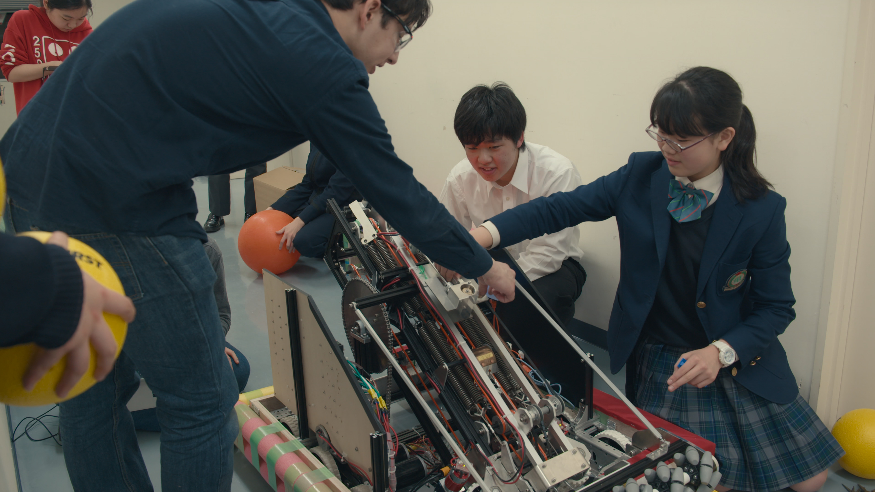 Japanese students from the Chiba Institute of Technology in the Disney Plus and SXSW science documentary, More Than Robots, directed by Gillian Jacobs