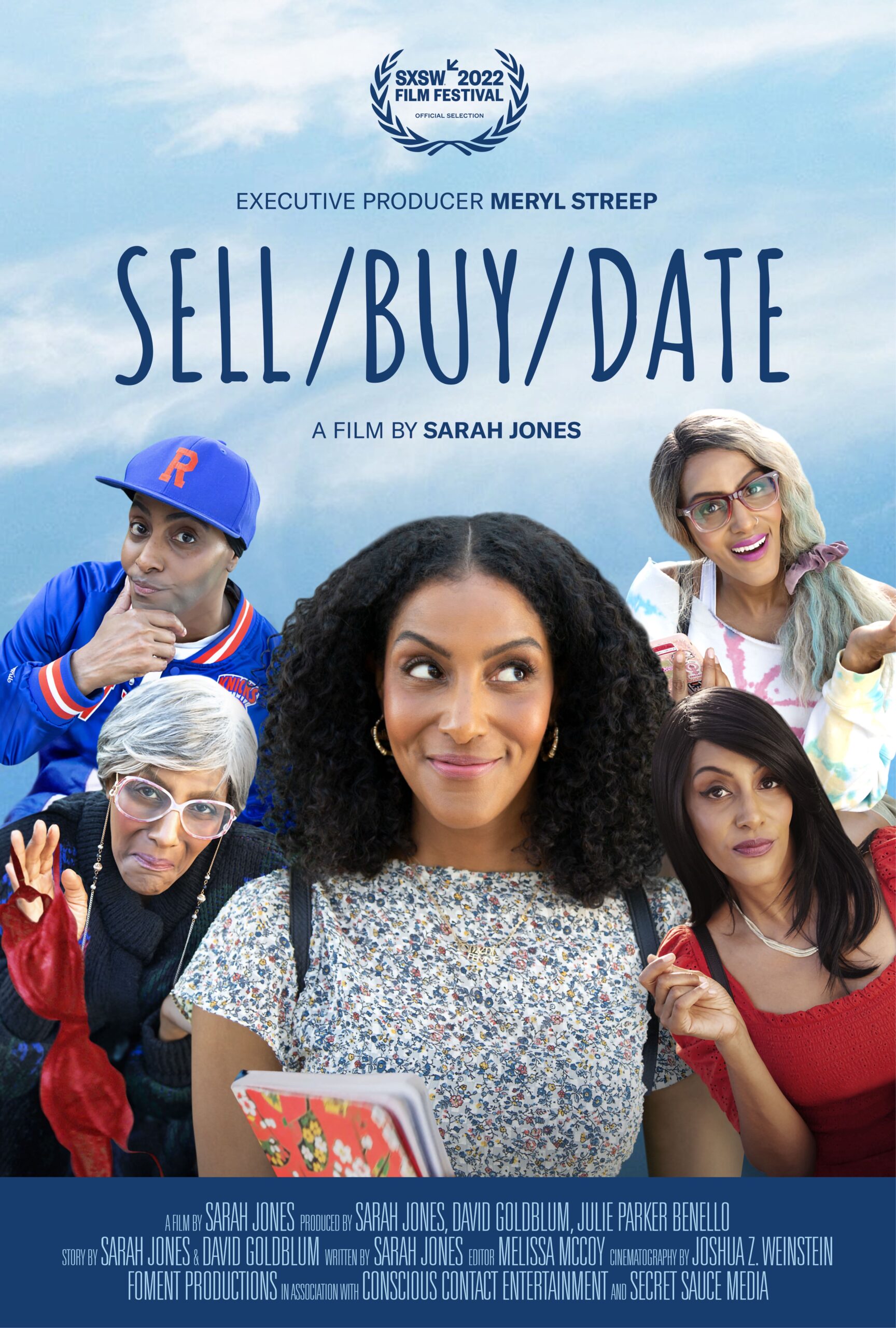 The official poster for Sarah Jones's SXSW comedy drama documentary, Sell Buy Date