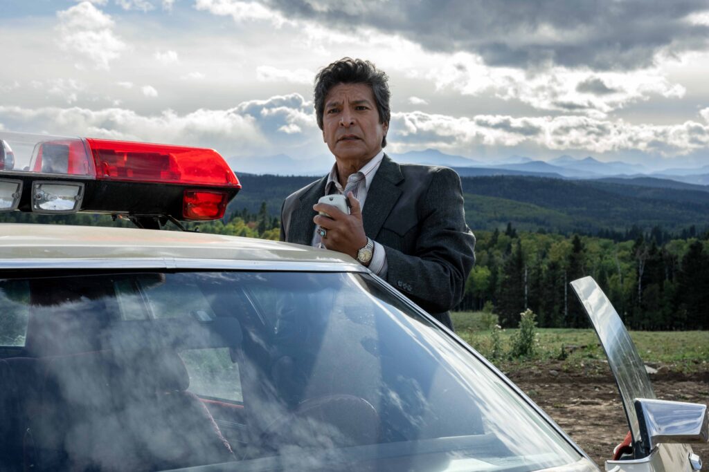 Gil Birmingham in Dustin Lance Black’s FX on Hulu true crime psychological drama limited series, Under the Banner of Heaven Episode 2