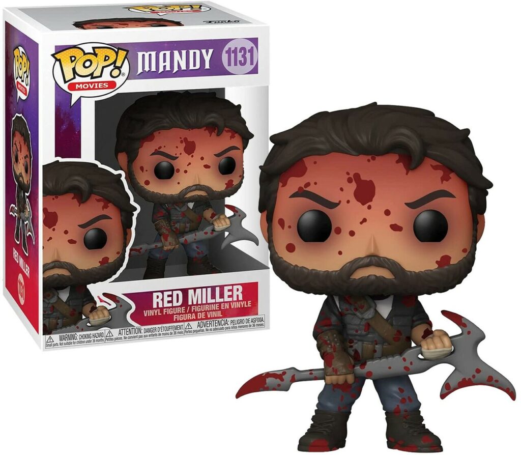 An official Funko POP of Nicolas Cage in Mandy
