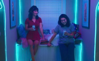 Rowan Blanchard and Auli'i Cravalho in Sammi Cohen's American High and Hulu teenage romantic comedy film, Crush