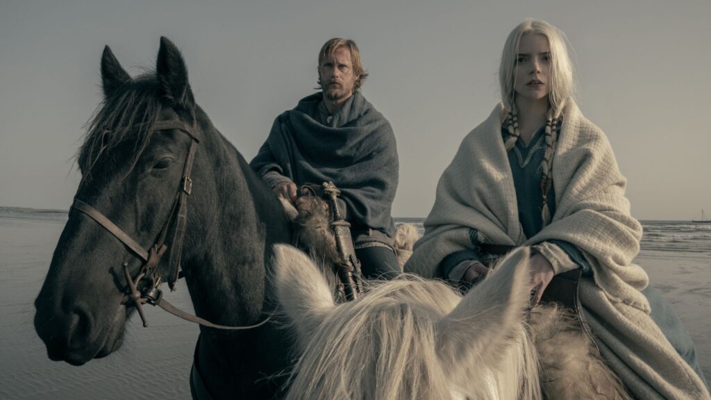 Alexander Skarsgård and Anya Taylor-Joy in Robert Eggers's The Northman