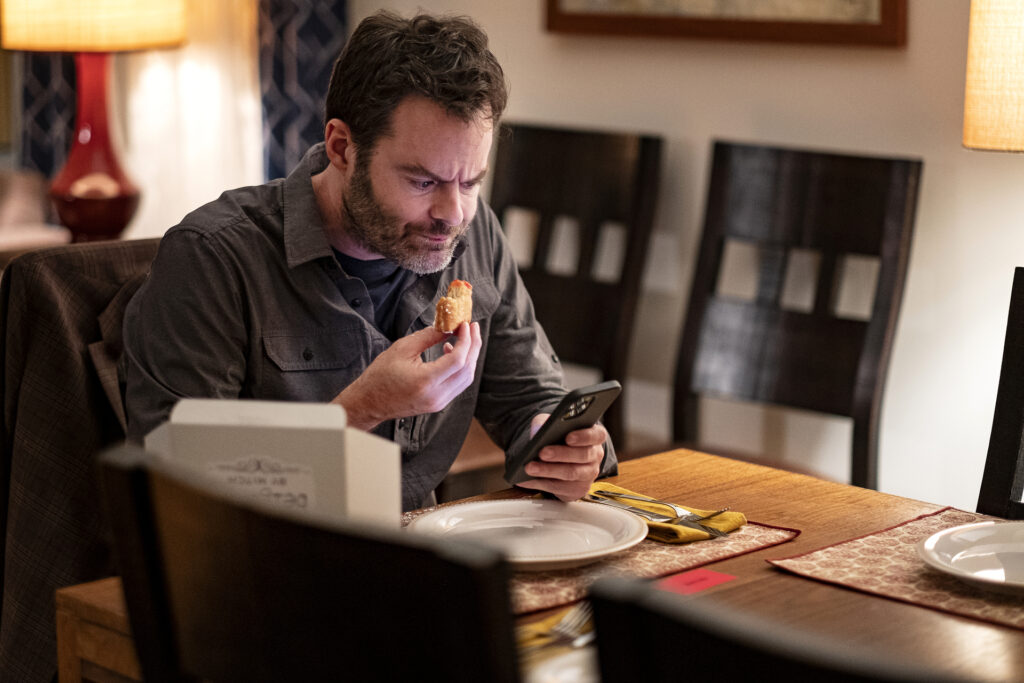 Bill Hader in Alec Berg and Bill Hader in HBO's dark comedy crime drama series, Barry Season 3 Episode 6