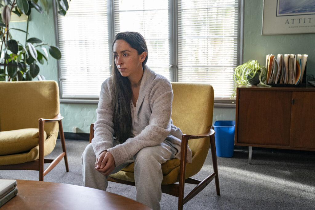 Oona Chaplin in Alissa Nutting, Dean Bakopoulos, Patrick Somerville, and Christina Lee's HBO Max dark comedy series, Made for Love, Season 2 Episode 6