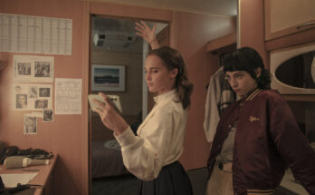 Alicia Vikander and Devon Ross in Olivier Assayas's HBO drama thriller series, Irma Vep Episode 2