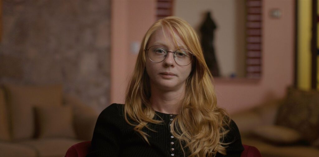 Lily Forester in HBO's The Anarchists, a documentary falsely defining anarchy and anarchism