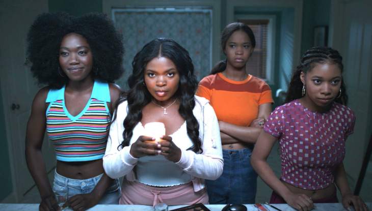 Raven Scott, Kyanna Simone, Quvenzhané Wallis, and Kyla Drew in Ryan Murphy and Brad Falchuk's FX on Hulu horror drama anthology series, American Horror Stories Season 2 Episode 5