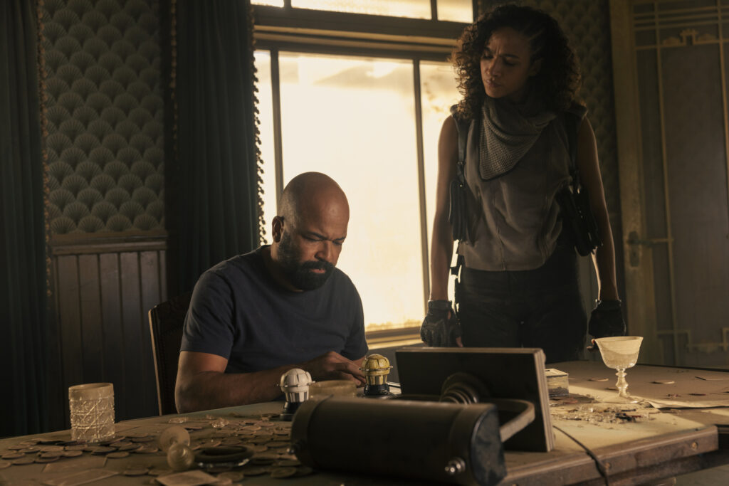 Jeffrey Wright and Aurora Perrineau in Jonathan Nolan and Lisa Joy's hit HBO dystopian science-fiction drama series, Westworld Season 4 Episode 6