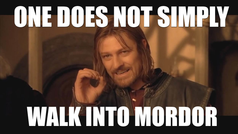 One does not simply meme from The Lord of the Rings: The Fellowship of the Ring 2001