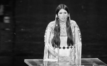 sacheen littlefeather at the 1973 Oscars in memoriam