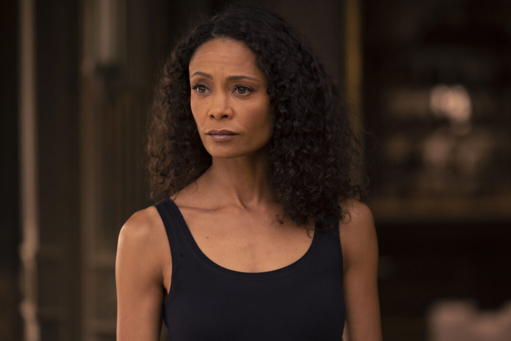 Thandiwe Newton in Jonathan Nolan and Lisa Joy's hit HBO dystopian science-fiction drama series, Westworld Season 4 Episode 6