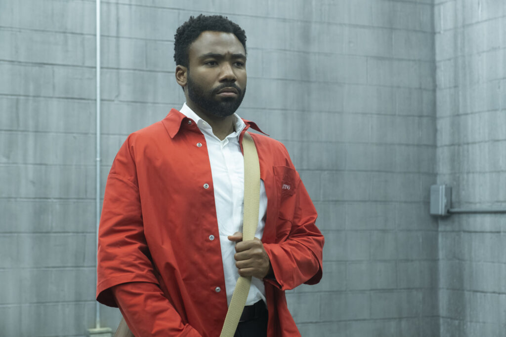 Donald Glover and Sullivan Jones in Donald Glover's FX surreal comedy-drama series, Atlanta, Season 4 Episode 2