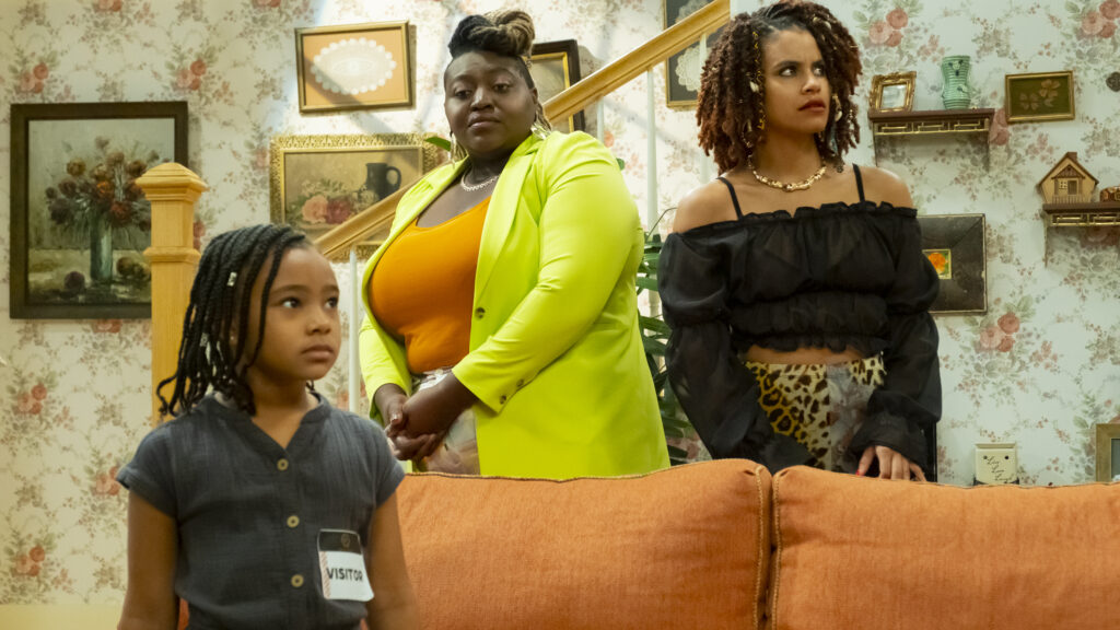 Austin Elle Fisher, Candy McLellan, and Zazie Beetz in Donald Glover's FX surreal comedy-drama series, Atlanta, Season 4 Episode 5