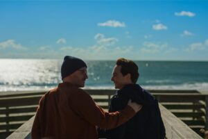 Ben Aldridge and Jim Parsons in Michael Showalter's romantic comedy-drama film, Spoiler Alert