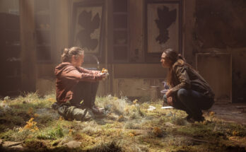 Bella Ramsey and Anna Torv in Craig Mazin and Neil Druckmann's post-apocalyptic horror science-fiction action adventure drama adaptation series, The Last of Us, Season 1 Episode 2