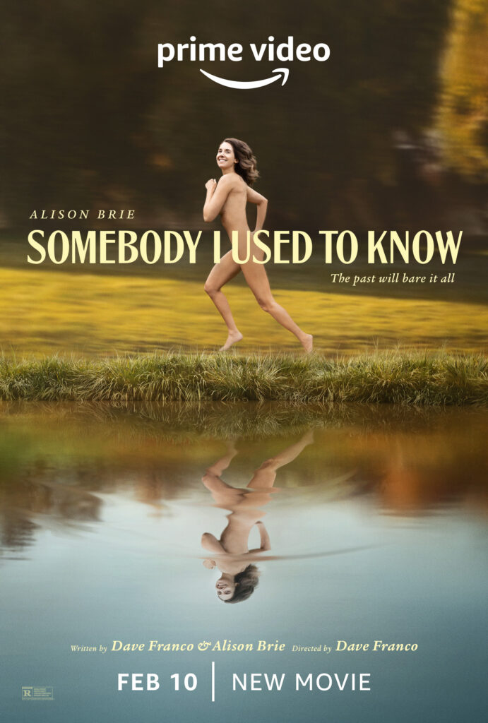 Alison Brie in the official poster for Dave Franco's romantic comedy, Somebody I Used to Know
