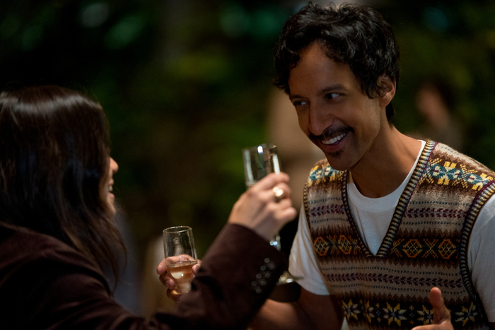Fabi Reyna and Danny Pudi in Dave Franco's romantic comedy, Somebody I Used to Know