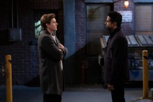Christopher Lowell and Suraj Sharma in Isaac Aptaker and Elizabeth Berger's romantic comedy-drama sitcom series, How I Met Your Father Season 2 Episode 5