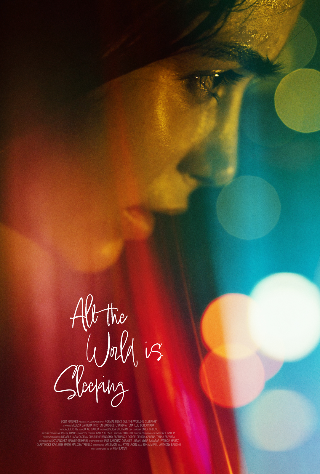 Melissa Barrera in Ryan Lacen's independent drama film, All the World is Sleeping