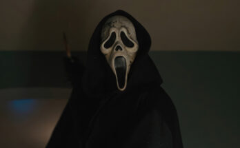 Ghostface in Matt Bettinelli-Olpin and Tyler Gillett's slasher horror mystery thriller film, Scream VI