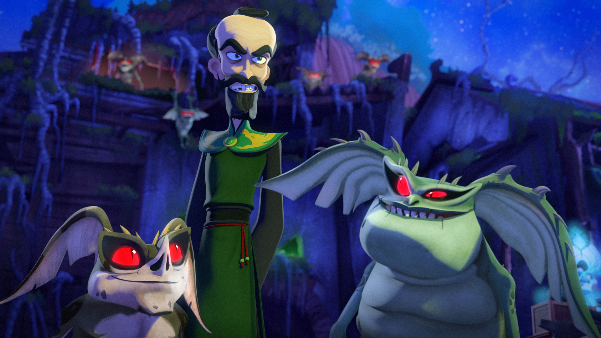 Matthew Rhys in Tze Chun's animated adventure-fantasy comedy series, Gremlins Secrets of the Mogwai