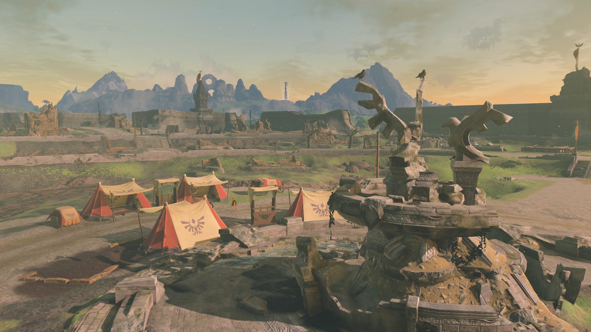 The Legend of Zelda: Tears of the Kingdom Lookout Landing View