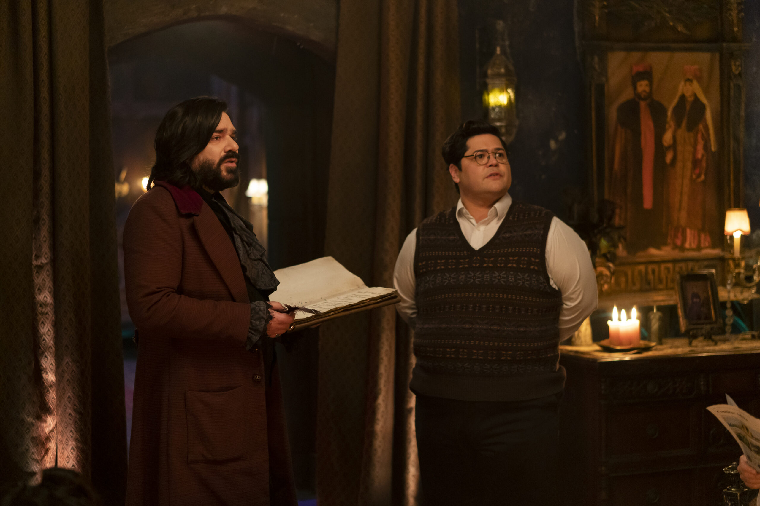 Matt Berry and Harvey Guillen in FX Networks' What We Do in the Shadows Season 5 Episode 3
