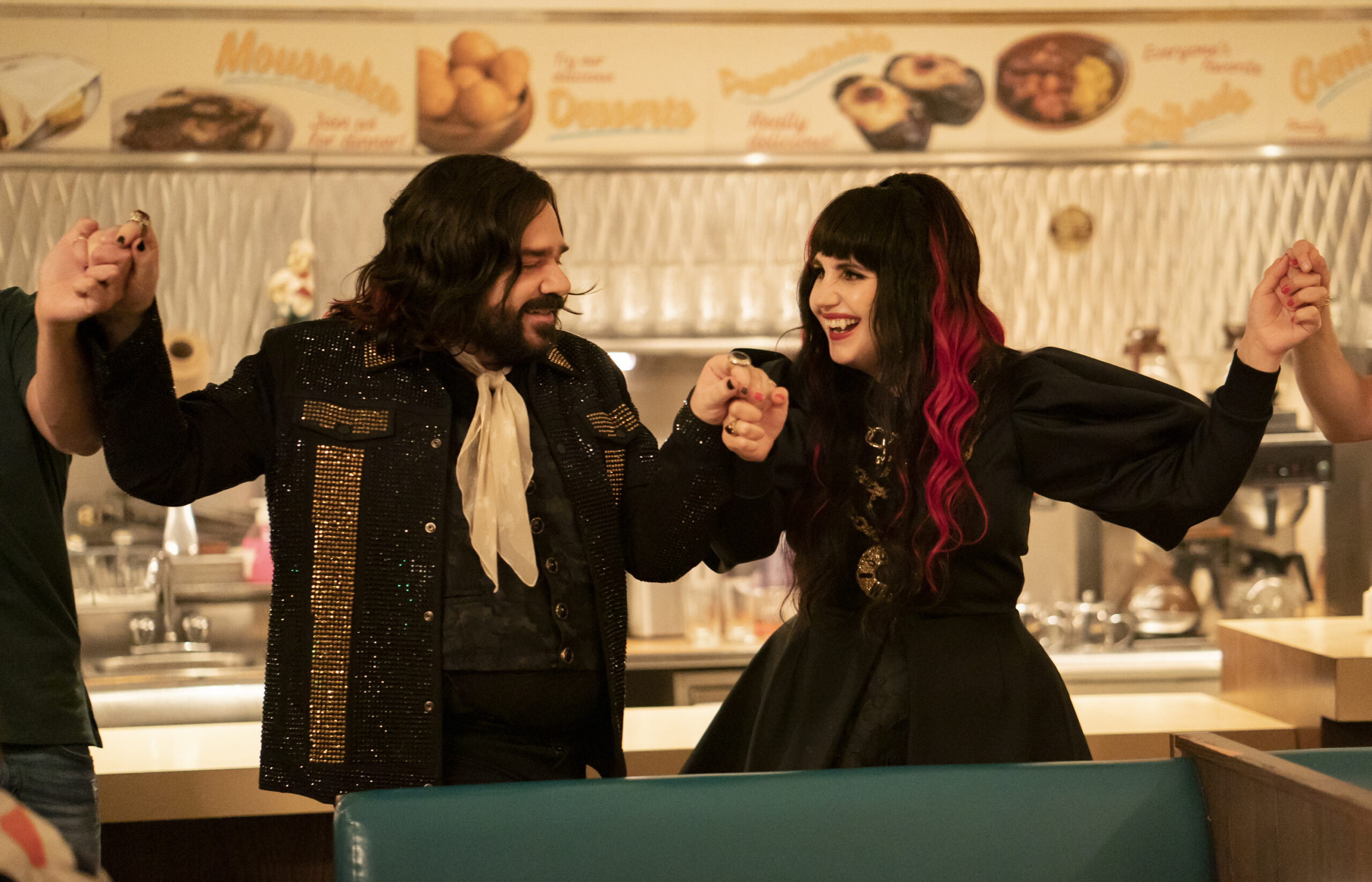 Matt Berry and Natasia Demetriou in FX Networks' What We Do in the Shadows Season 5 Episode 4