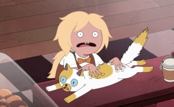 Madeleine Martin as Fionna Campbell and Roz Ryan as Cake the Cat in Adam Muto's action-adventure sci-fi fantasy comedy animated series, Adventure Time Fionna and Cake Episode 1