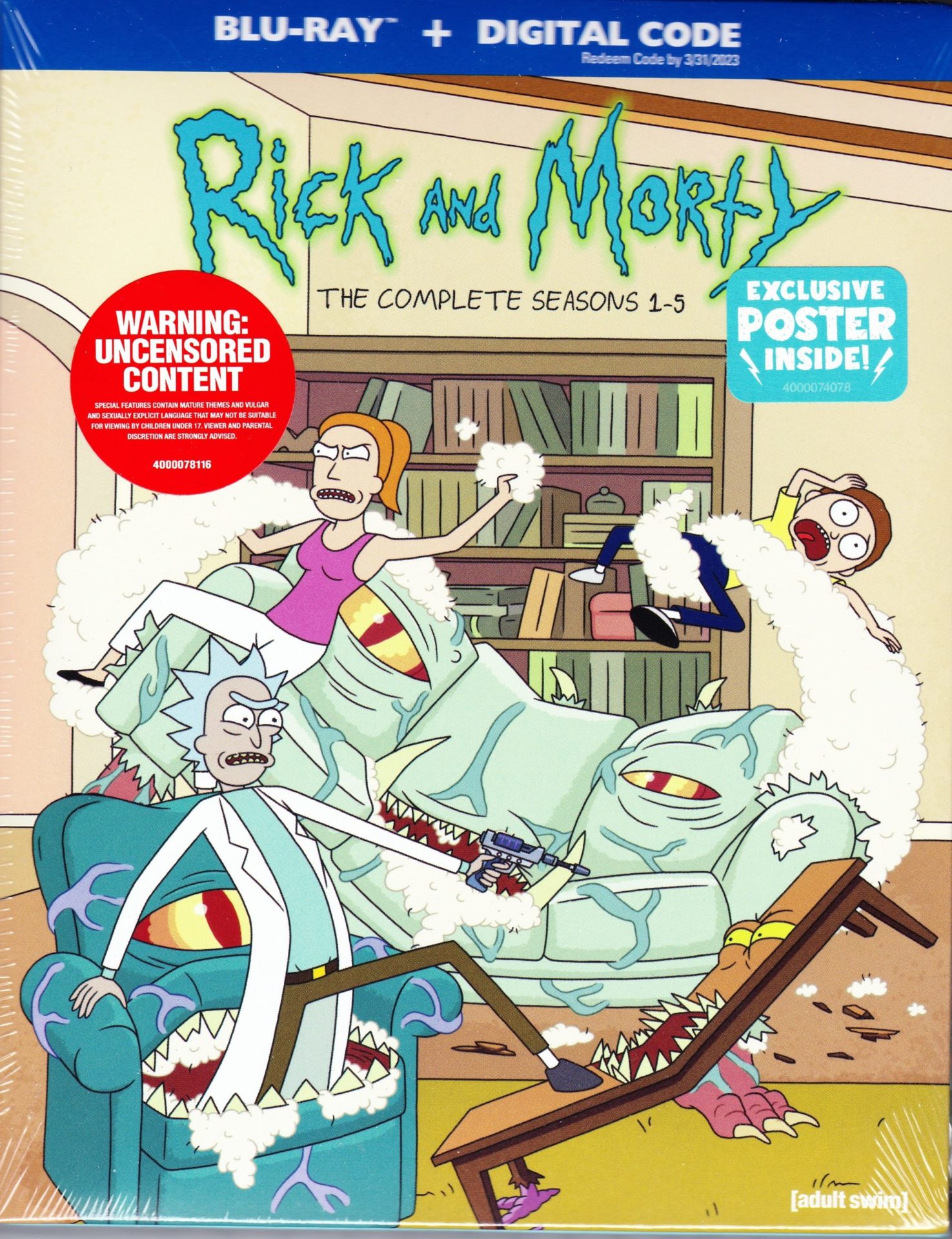 Rick and Morty Seasons 1 to 5 Blu-ray collection