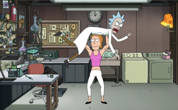 Ian Cardoni as Rick Sanchez and Spencer Grammer as Summer Smith in Dan Harmon's Rick and Morty Season 7 Episode 7