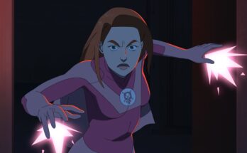 Gillian Jacobs as Samantha Eve Wilkins aka Atom Eve in Robert Kirkman's Invincible Season 2 Episode 4