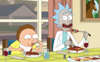 Harry Belden as Morty Smith and Ian Cardoni as Rick Sanchez in Dan Harmon's Rick and Morty Season 7 Episode 4