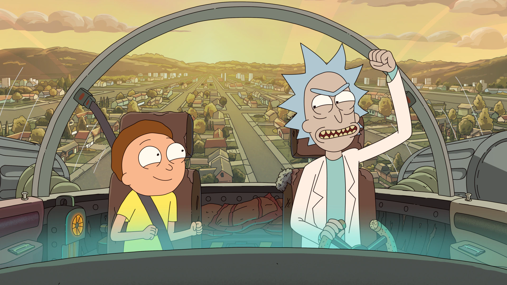 Harry Belden as Morty Smith and Ian Cardoni as Rick Sanchez in Dan Harmon's Rick and Morty Season 7 Episode 6