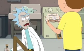 Ian Cardoni as Rick Sanchez and Harry Belden as Morty Smith in Dan Harmon's Rick and Morty Season 7 Episode 6