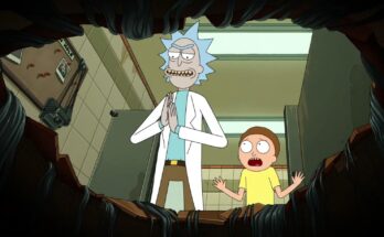 Ian Cardoni as Rick Sanchez and Harry Belden as Morty Smith in Dan Harmon's Rick and Morty Season 7 Episode 10